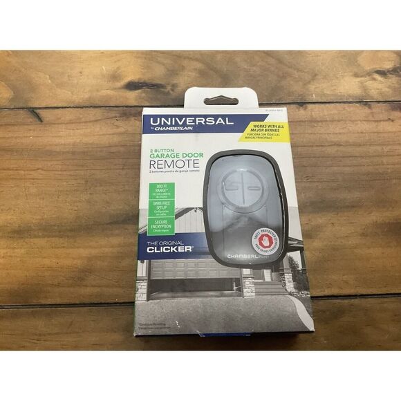 Chamberlain Clicker KLIK5U-BK2 Black Universal Garage Door Remote Two Button - Picture 5 of 5